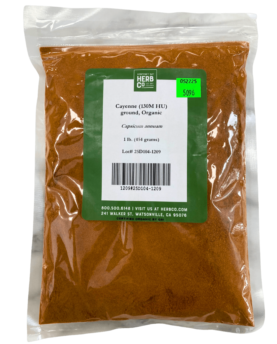 Organic Ground Cayenne Pepper, 130M HU - Spice Up Your Life - Korvel