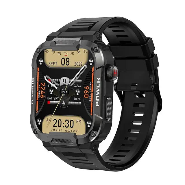 Montre intelligente militaire extérieure premium pour hommes