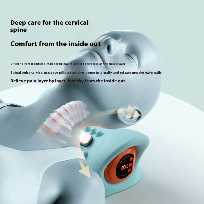 Almohada Masajeador Cervical Portátil