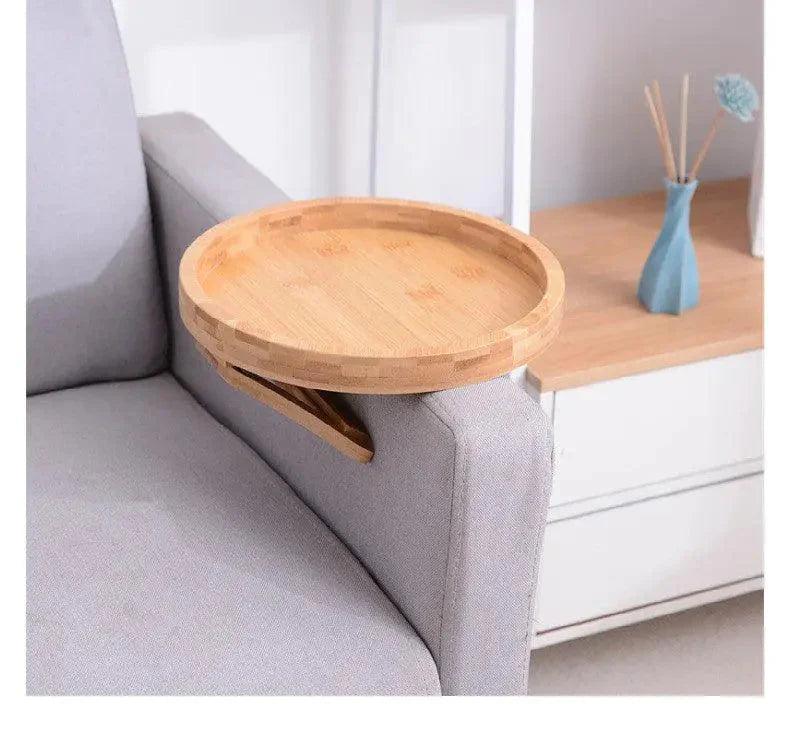 Plateau de canapé en bois élégant pour une commodité stylée