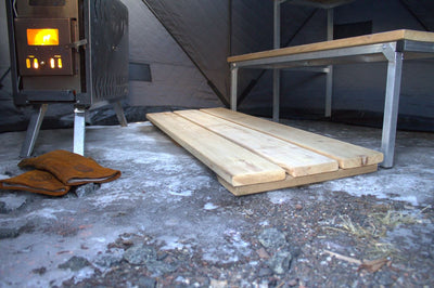Premium Cedar Flooring for Sauna Tent