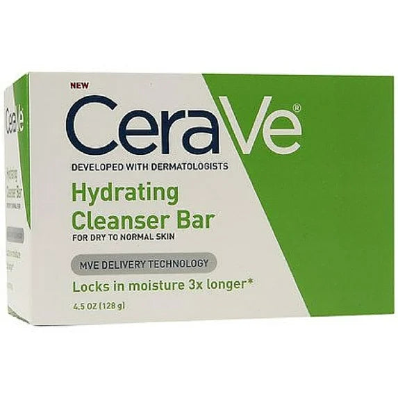 CeraVe Barra Limpiadora Hidratante - Paquete de 3 (4.5 oz Cada Una)