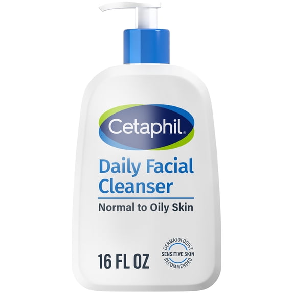 Nettoyant facial quotidien Cetaphil pour peau mixte à grasse - 16 Fl Oz