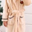 Bata de Baño Gruesa de Coral de Invierno