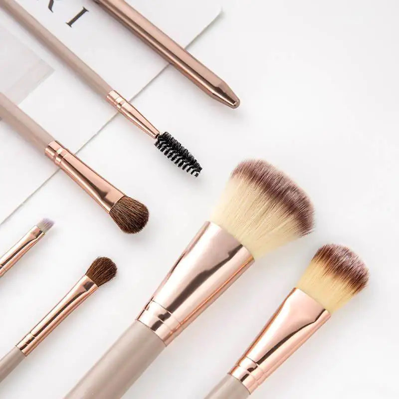 OmyBrush Premium Makeup Brush Kit with Leather Case
