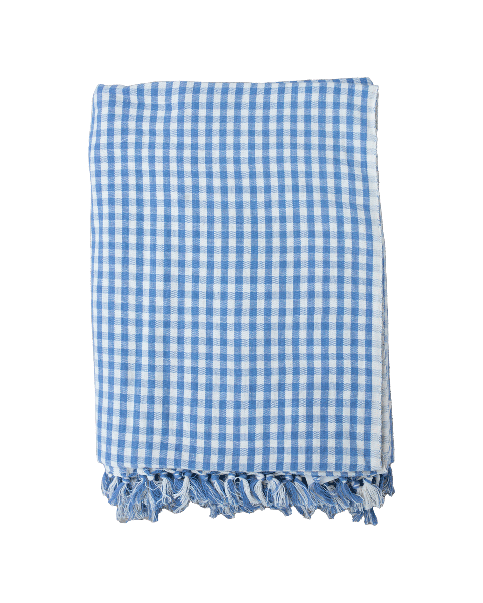 Organic Cotton Chambray Gingham Tablecloth - Korvel