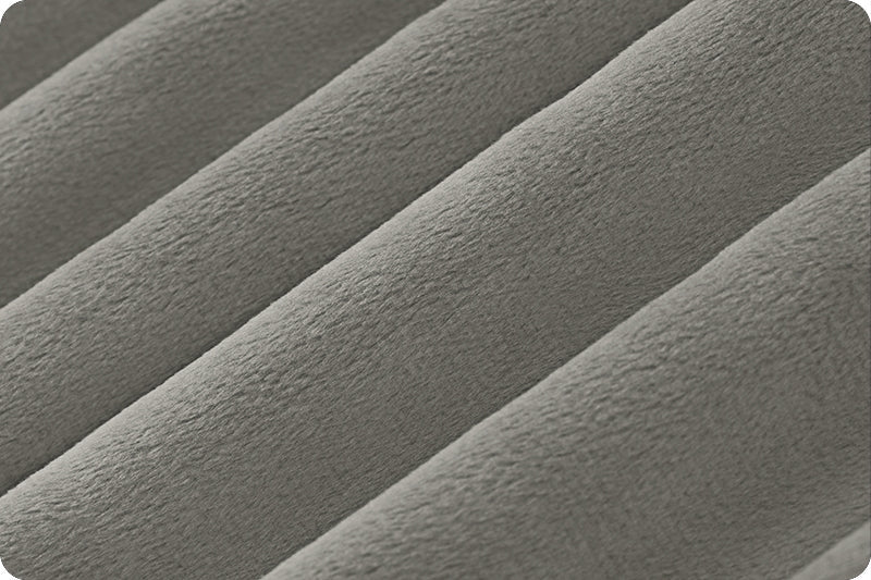 Charcoal Cuddle 3 Solid Minky Fabric Per Yard