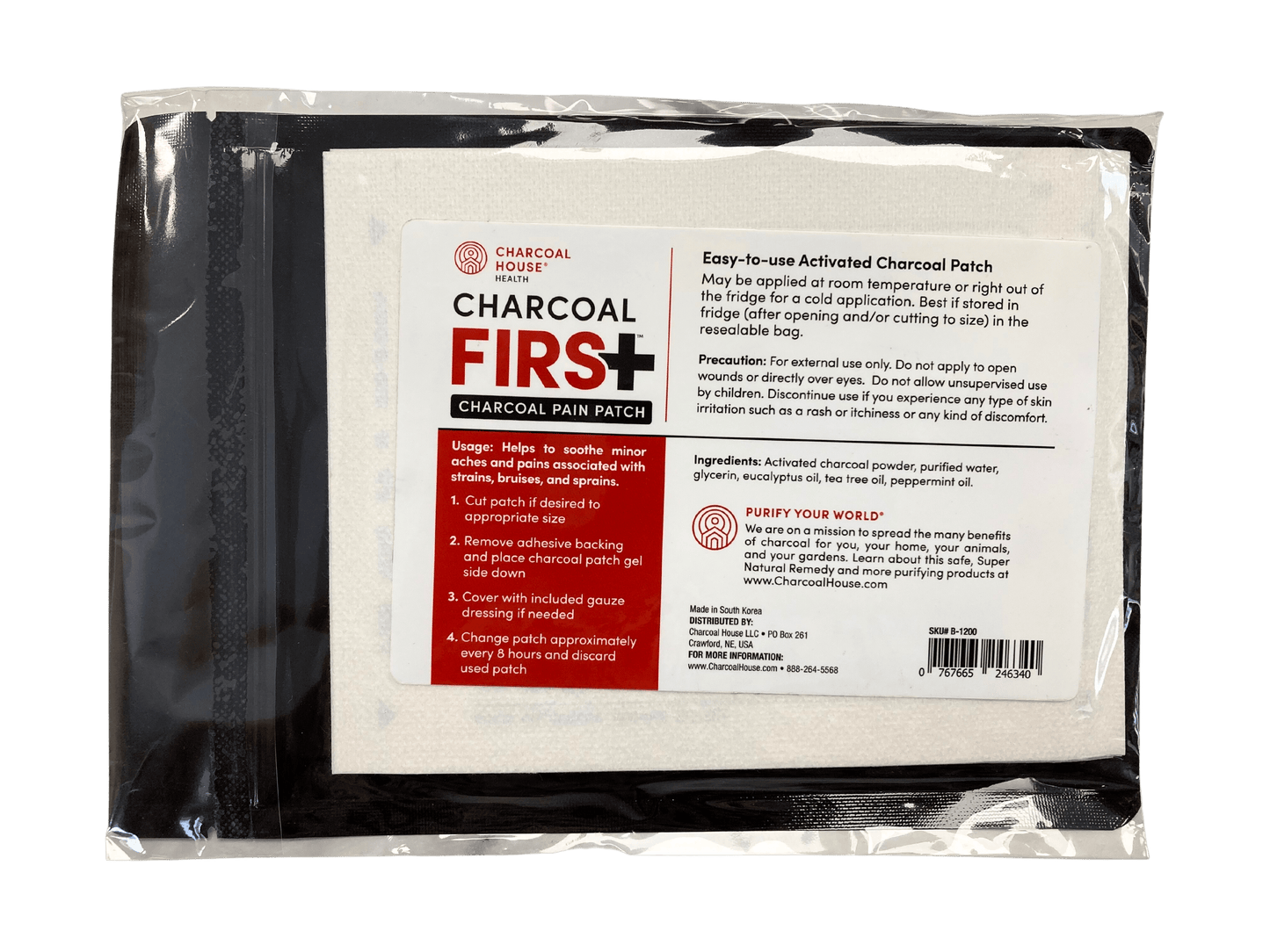 Eucalyptus Infused Charcoal Pain Relief Patches - Korvel
