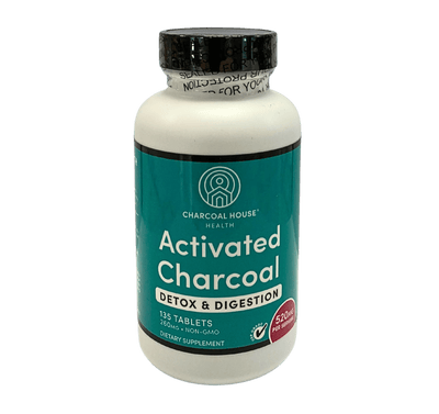 Activated Charcoal Tablets for Digestive Health and Oral Care - Korvel