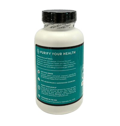 Activated Charcoal Tablets for Digestive Health and Oral Care - Korvel