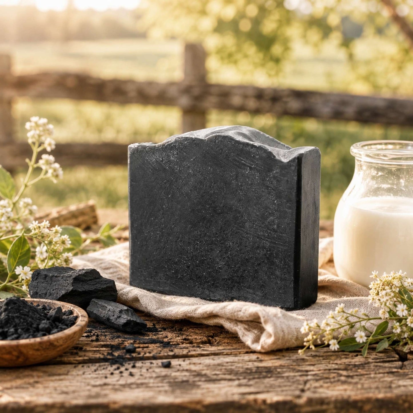 Revitalizing Charcoal Infused Tallow & Goat Milk Soap Bar