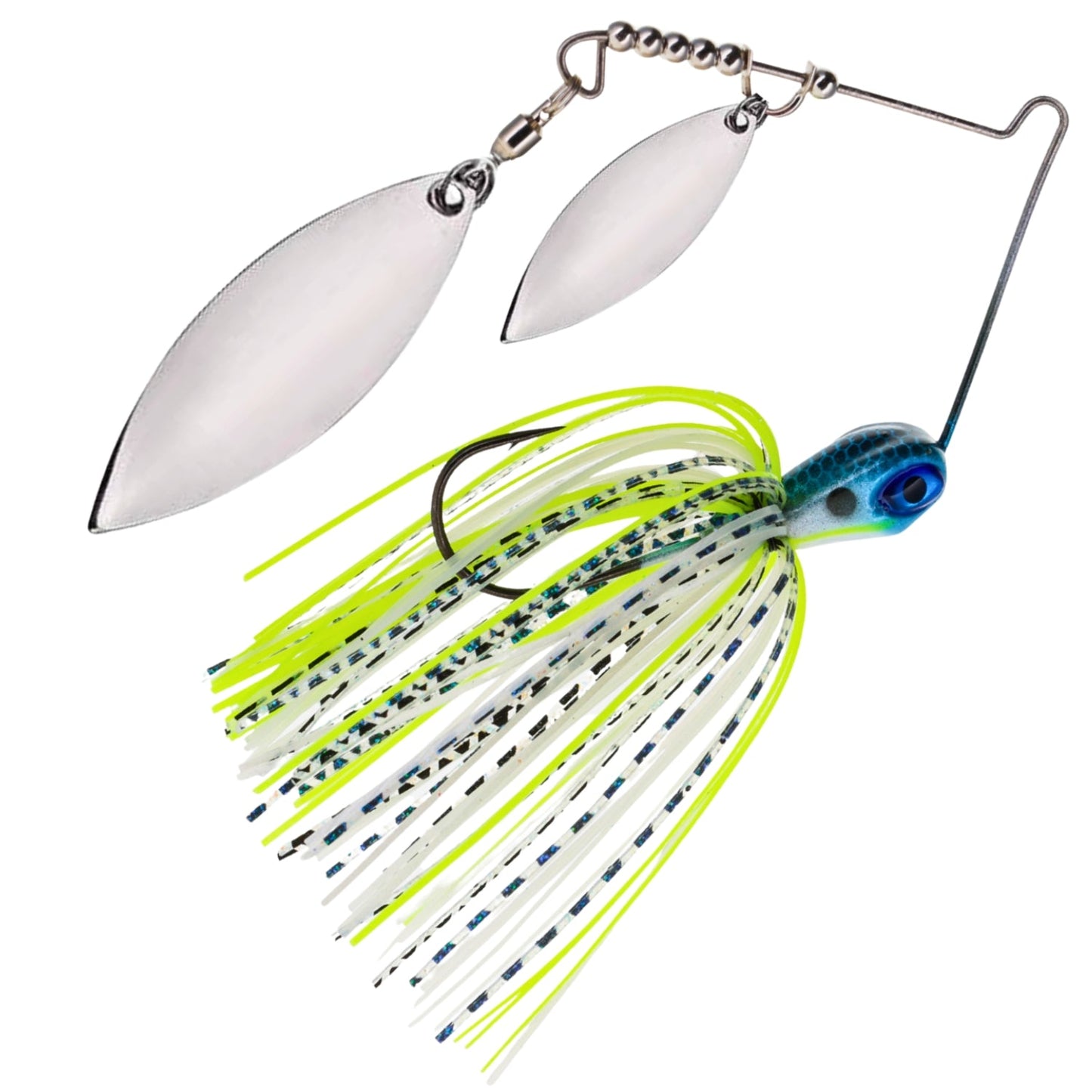 Reaction Tackle Double Willow Blade Spinnerbait Jigs – 3-Pack