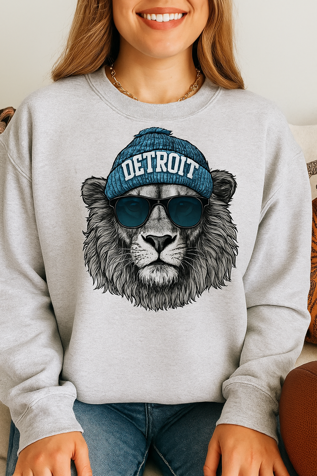 Sudadera Gráfica del Equipo de Detroit