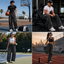 Loki & Ivy Snow Washed Tape Raw Edge Sweatpants
