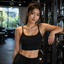 Soutien-gorge de sport uni pour femmes Loki & Ivy