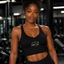 Loki & Ivy Women's V-Neck Yoga Sports Bra