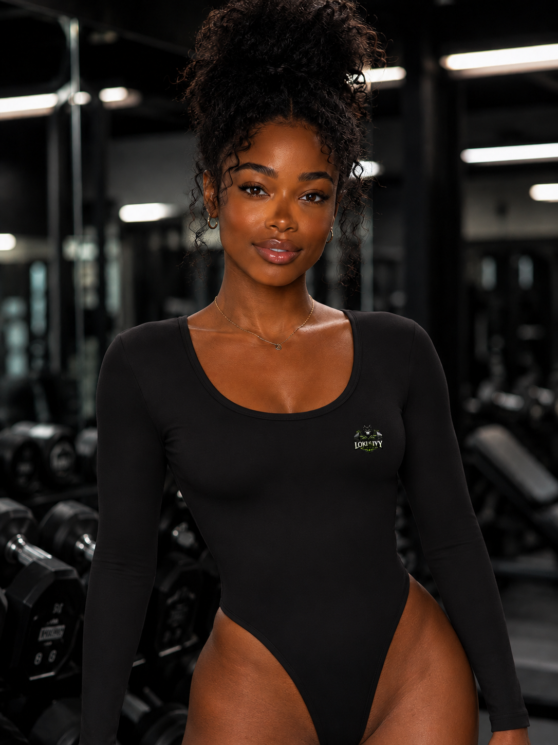 Loki & Ivy Women's Long Sleeve Yoga Bodysuit
