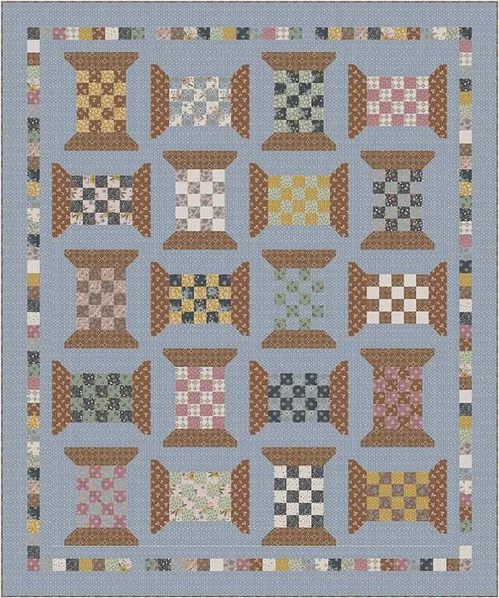 Kit de Quilt Checkered Spools par Amber Johnson