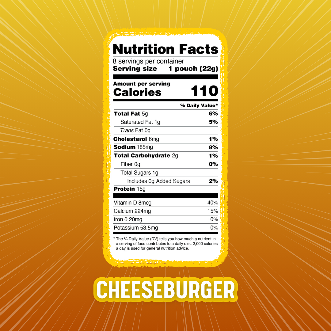 Cheeseburger Protein Puffs – 15 g Protein, Savory Burger Flavor - Korvel