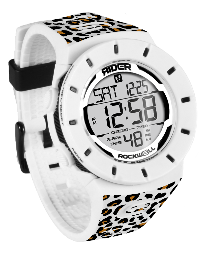 Coliseum Fit™ Forum - Cheetah Edition (White/Black) Adventure Watch - Korvel