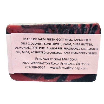 Natural Goat Milk Soap | Charcoal & Cranberry Seed Scrub