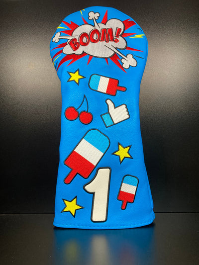 Couvre-club de golf Vibrant Cherry Bomb Popsicle