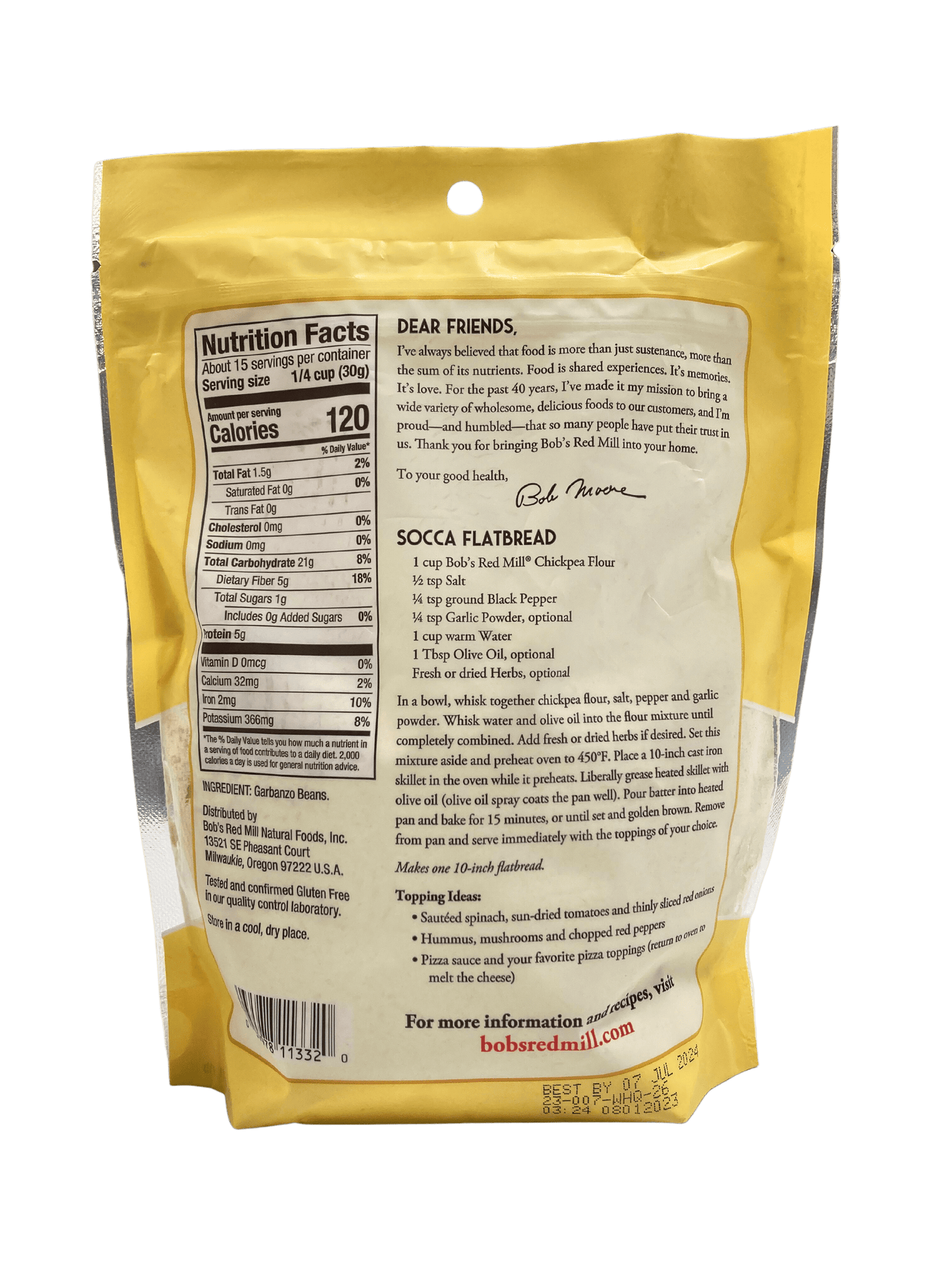Bob's Red Mill Chickpea Flour - Gluten-Free Cooking Essential