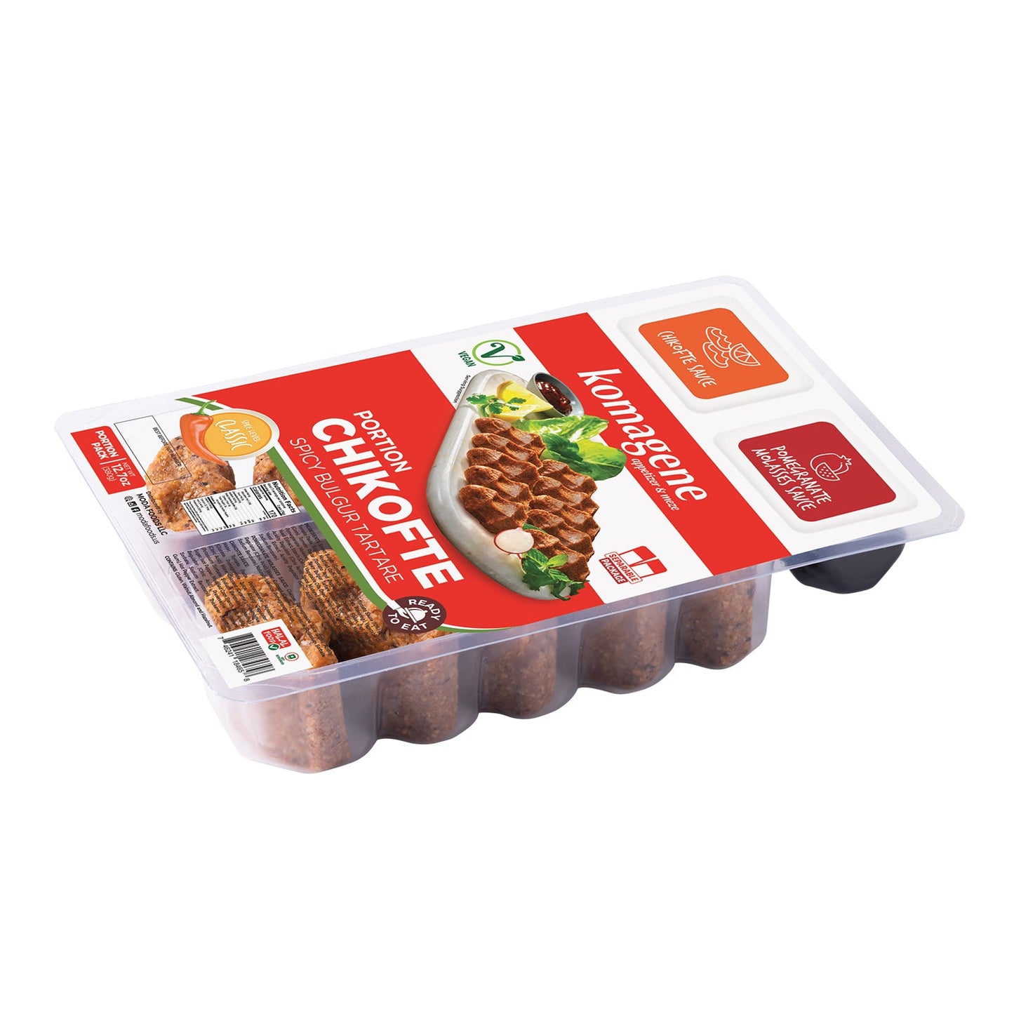 Komagene Çiğköfte Mild 380 g (13,4 oz) – Bocadillo Bulgur turco listo para comer