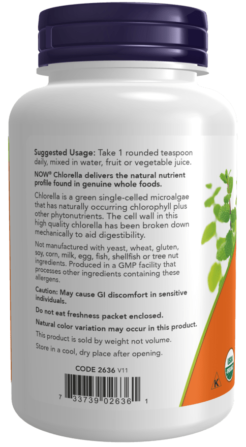 Polvo Puro de Chlorella Orgánica - Superalimento Verde Premium