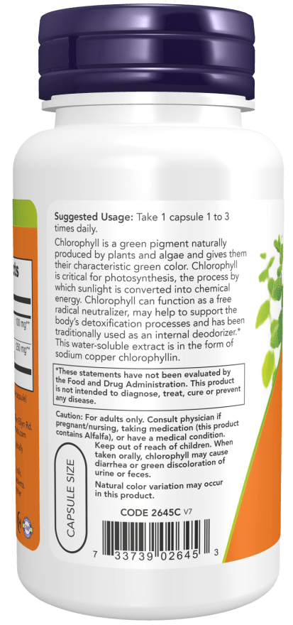 Premium Chlorophyll Extract 100 mg - Natural Detox Support - Korvel
