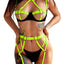 Ensemble de lingerie porte-jarretelles Kaei&Shi qui brille dans le noir