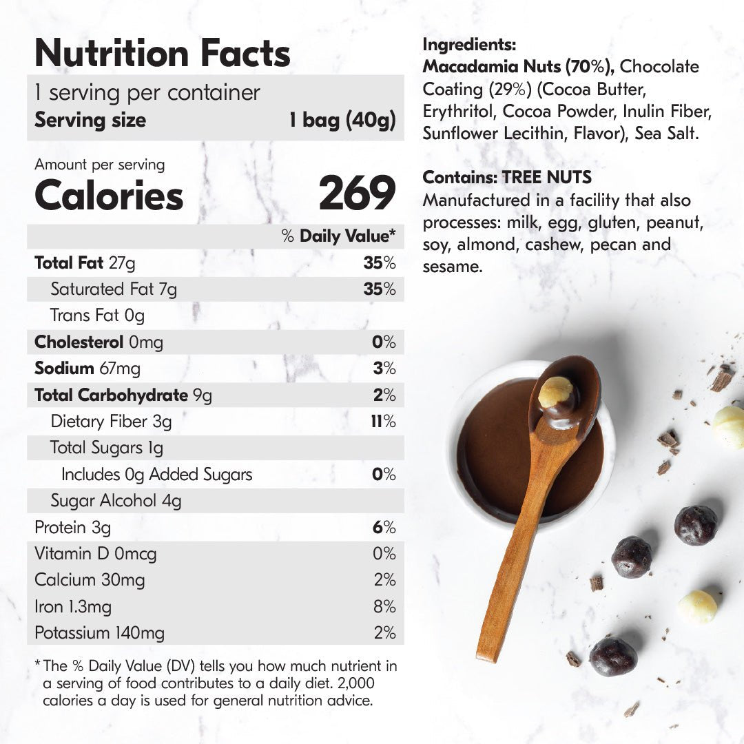 Chocolate Dipped Macadamia Nuts - 12 Bags