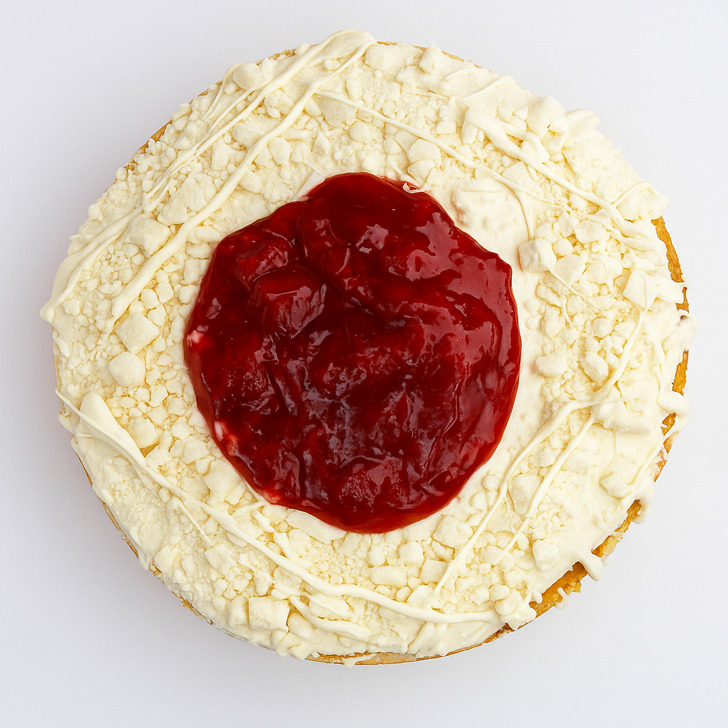 Pastel de Chocolate Blanco Sin Azúcar con Fresa - 2.5 lbs