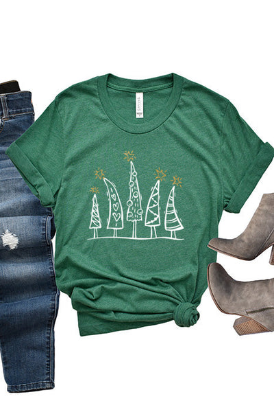 Christmas Trees Unisex T-Shirt - XMS0060
