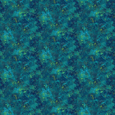 Tela de algodón Chroma Azul Pavo 44"/45" por yarda