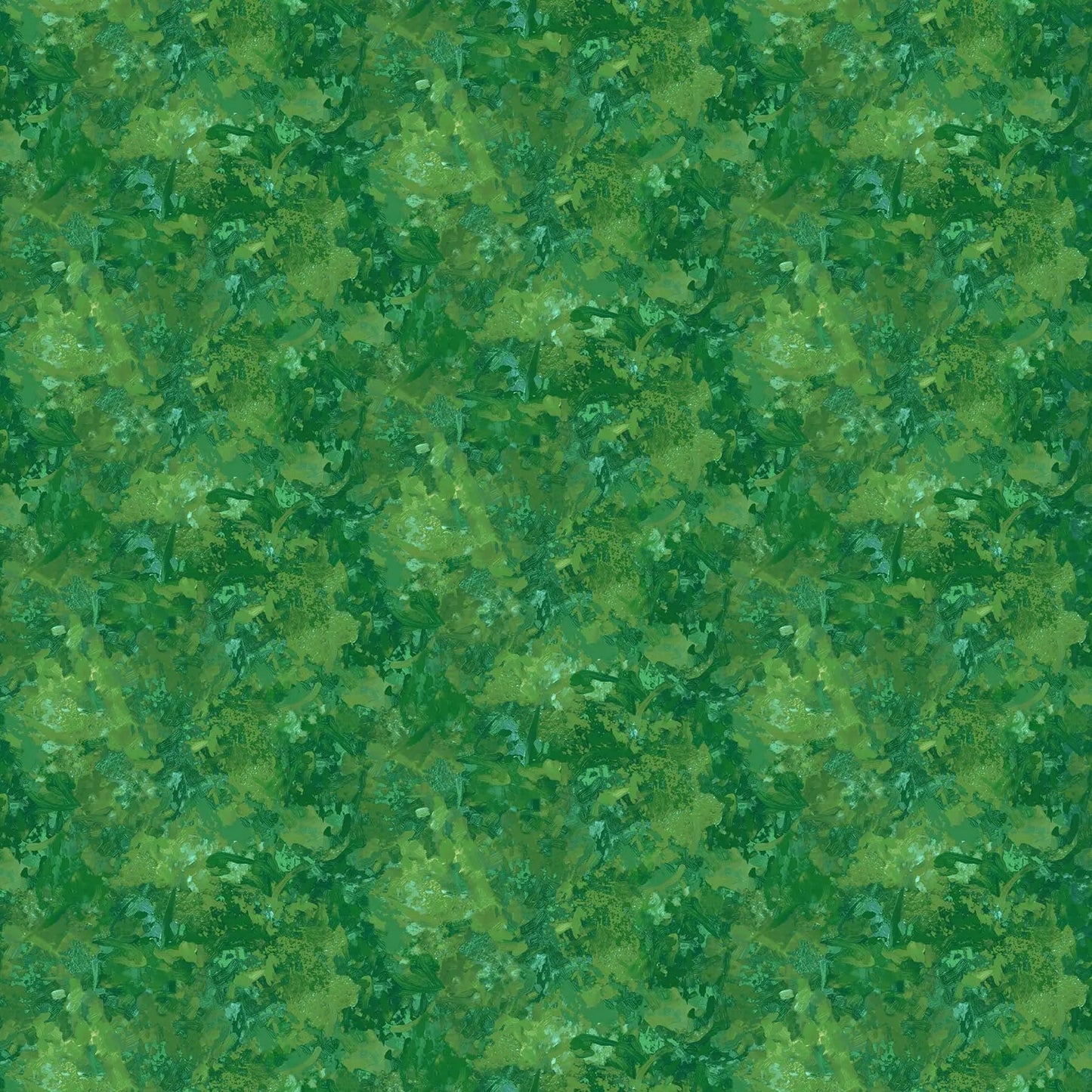 Tela de Algodón Verde Selva Chroma 44"/45" por Yarda