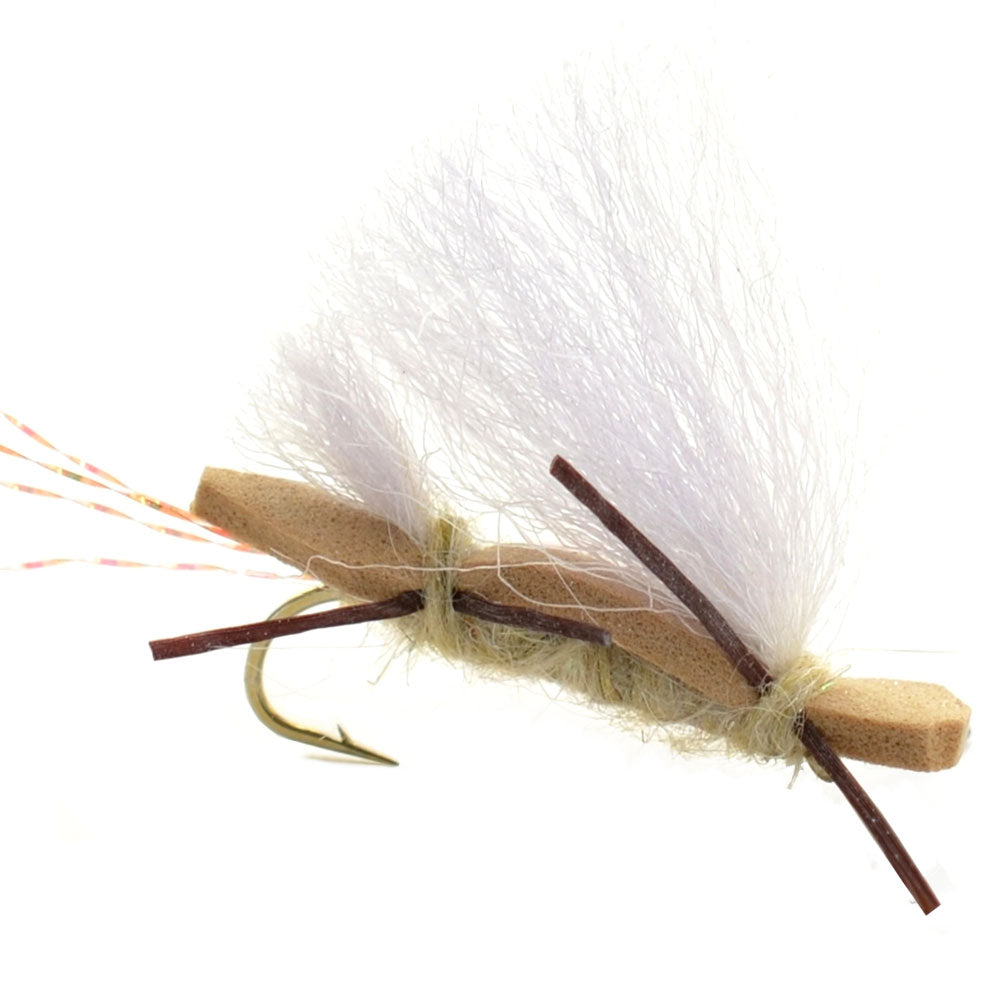 Chubby Chernobyl Ant Tan Foam Fly - 6 Pack, Size 10 - Korvel