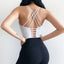 Long Sleeve Sports Crop Top with Chest Pad for Women
