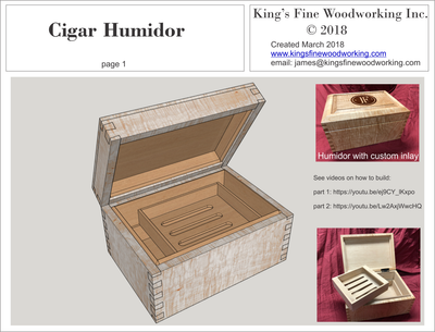 Premium Cigar Humidor Woodworking Plans