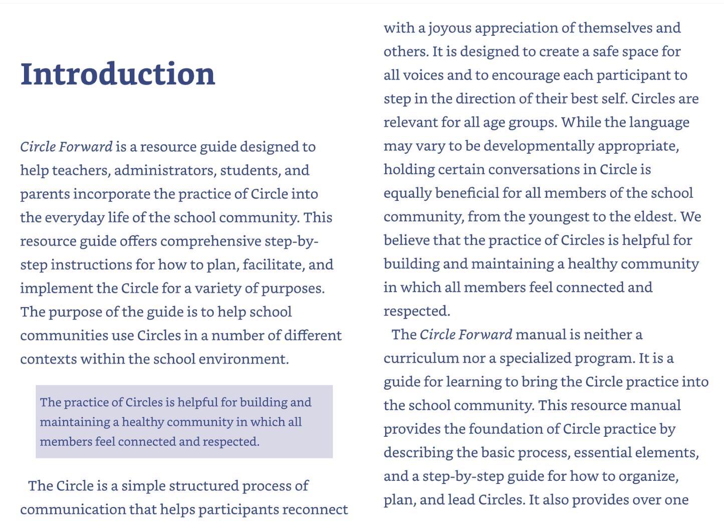 Circle Forward: Cultivating a Restorative School Community (Spiral Bound) - Korvel