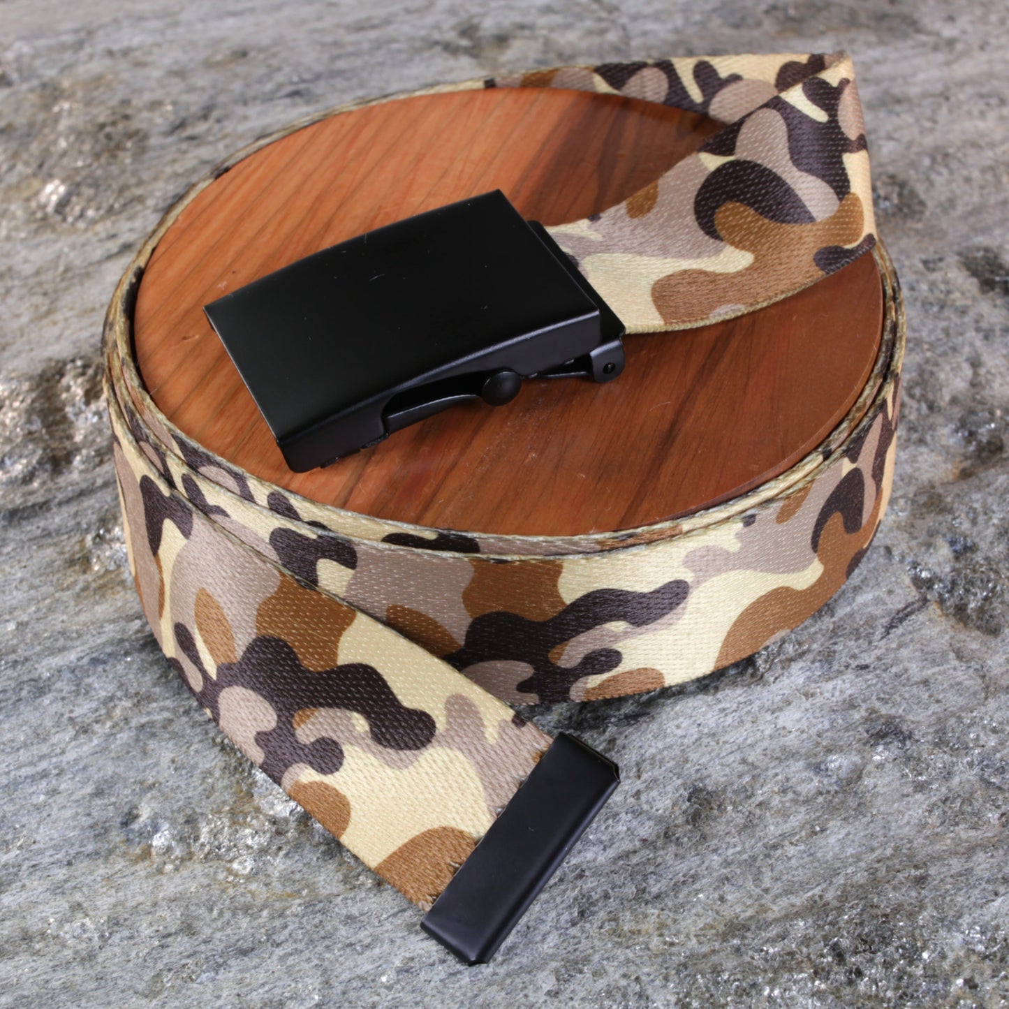 Classic Winter Camo Belt - Versatile Sizes & Buckle Options