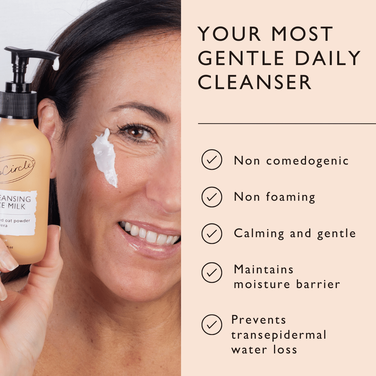 Cleansing Face Milk with Oat Powder + Aloe Vera - Korvel