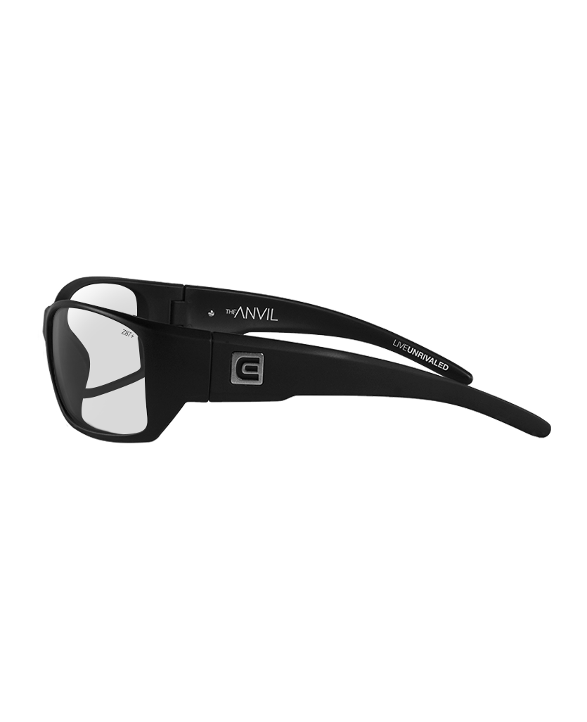 Anvil Tactical Eyewear (Black/Clear) - Ultimate Protection - Korvel