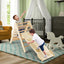 3-in-1 Wooden Climbing Triangle Set with Adjustable Ramp