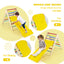 3-in-1 Wooden Climbing Triangle Set with Ramp - Multicolor