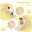 3-in-1 Wooden Climbing Triangle Set with Adjustable Ramp