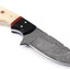 Premium Custom 4.5" Damascus Steel Skinning Knife – Buffalo Horn & Camel Bone Handle - Korvel