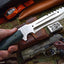 Ultimate Bushcraft Survival Knife - Handcrafted D2 Steel Blade, G10 Micarta Handle, 13.5" Length | Premium Leather Sheath | KBS Knives - Korvel