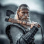 Custom Forged Warlord's Edge Battle Axe – 1095 Steel Blade & Ash Wood Handle - Korvel
