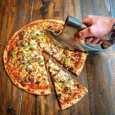 Viking Axe Pizza Cutter - Handcrafted J2 Steel Blade - Korvel
